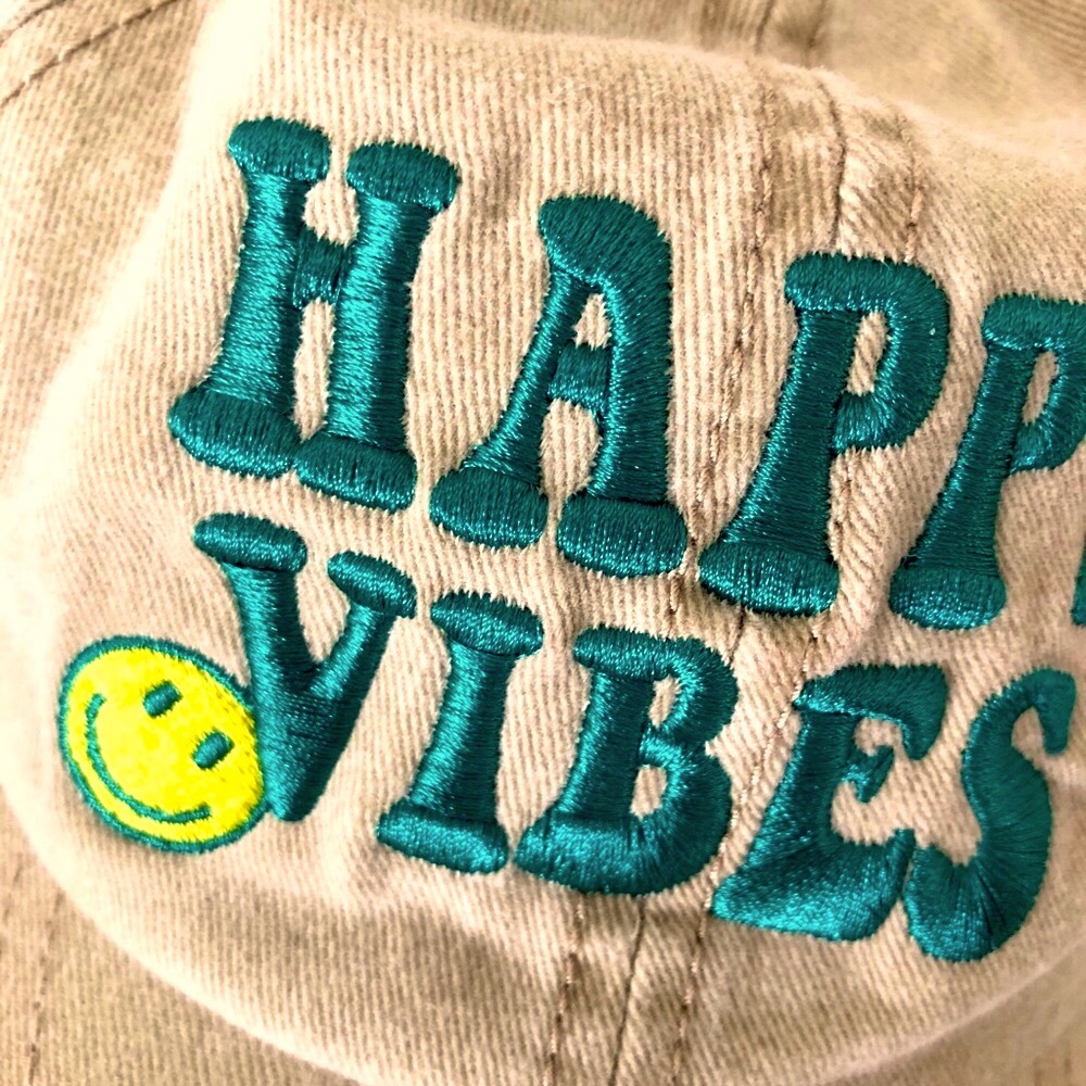 Happy Vibes Embroidered Cap - Picture 8 of 10